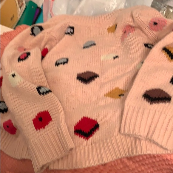 Anthropologie knit sweater with colorful circles - Picture 8 of 10